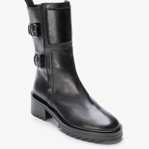 Tamara Mellon Perfecto 85, Black Moto Boot, Size 8.5, Worn Once